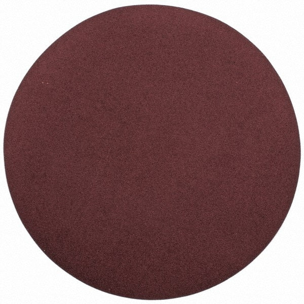 Merit Abrasives - 20" Diam, 100 Grit Aluminum Oxide Adhesive PSA Disc - Medium Grade, Black, Cloth Backing, Flexible, Use with Stationary Disc Sanders - Exact Tooling