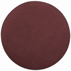 Merit Abrasives - 20" Diam, 100 Grit Aluminum Oxide Adhesive PSA Disc - Medium Grade, Black, Cloth Backing, Flexible, Use with Stationary Disc Sanders - Exact Tooling