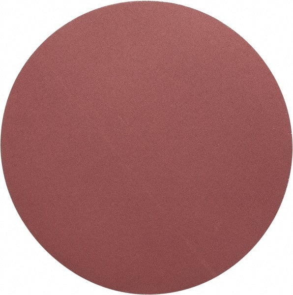 Merit Abrasives - 20" Diam, 120 Grit Aluminum Oxide Adhesive PSA Disc - Medium Grade, Black, Cloth Backing, Flexible, Use with Stationary Disc Sanders - Exact Tooling