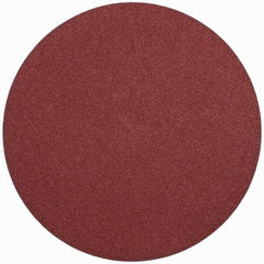 Merit Abrasives - 24" Diam, 36 Grit Aluminum Oxide Adhesive PSA Disc - Very Coarse, Black, Cloth Backing, Flexible - Exact Tooling