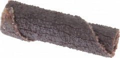 Merit Abrasives - 1/4" Max Roll Diam x 1" OAL, 60 Grit Aluminum Oxide Straight Cartridge Roll - 1/8" Pilot Hole Diam, Medium Grade - Exact Tooling