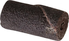 Merit Abrasives - 1/2" Max Roll Diam x 1" OAL, 60 Grit Aluminum Oxide Straight Cartridge Roll - 1/8" Pilot Hole Diam, Medium Grade - Exact Tooling