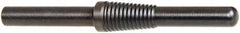 Merit Abrasives - 1/4" Pilot Diam x 1" Pilot Length, Cartridge Roll Mandrel - 1/4" Shank Diam x 1-1/4" Shank Length, 3" OAL - Exact Tooling