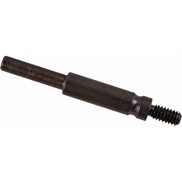 Merit Abrasives - 1/4-20 Cross/Square Pad Mandrel - 3" Long - Exact Tooling