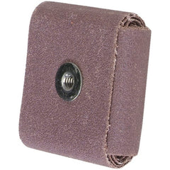 Merit Abrasives - 80 Grit, Medium Grade, Aluminum Oxide Square Pad - 2" Long x 2" Wide x 3/4" Thick - Exact Tooling