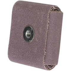 Merit Abrasives - 80 Grit, Medium Grade, Aluminum Oxide Square Pad - 2" Long x 2" Wide x 1/2" Thick - Exact Tooling