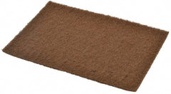 Norton - Medium Grade, Aluminum Oxide Hand Pad - Tan, 6" Wide x 9" Long, Nonwoven - Exact Tooling