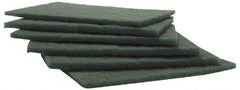 Norton - Very Fine Grade, Aluminum Oxide Hand Pad - Green, 6" Wide x 9" Long, Nonwoven - Exact Tooling