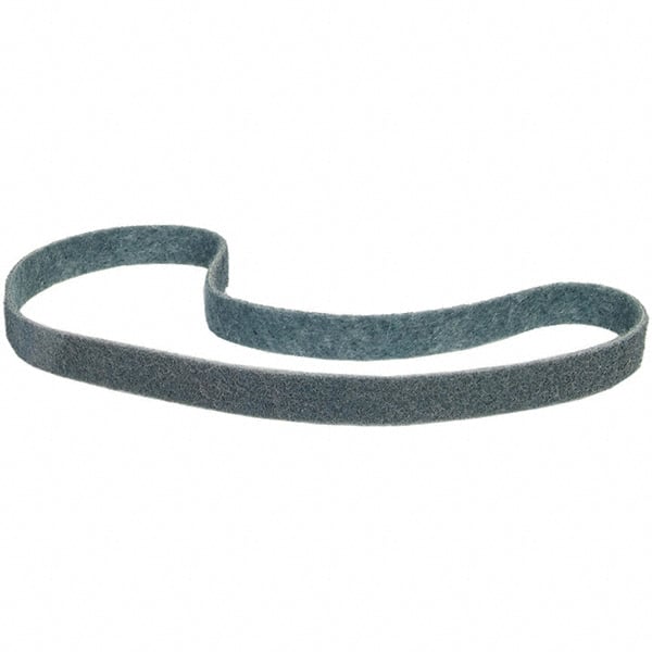 Merit Abrasives - 2" Wide x 48" OAL, Aluminum Oxide Abrasive Belt - Aluminum Oxide, Very Fine, Nonwoven - Exact Tooling