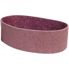 Merit Abrasives - 4" Wide x 36" OAL, Aluminum Oxide Abrasive Belt - Aluminum Oxide, Medium, Nonwoven - Exact Tooling