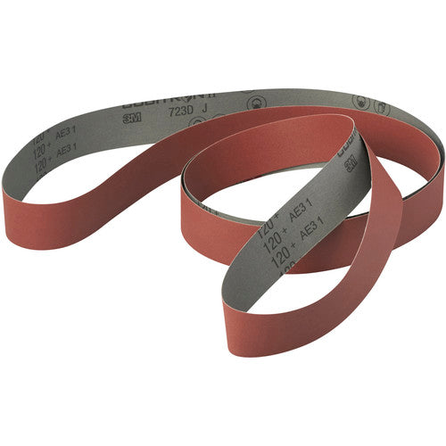 3M Cubitron ll Cloth Belt 723D 220+ J-weight 2″ × 132″ Film-lok Full-flex - Exact Tooling