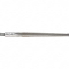 Made in USA - #6 Pin, 0.354" Diam, 0.2773" Small End, 23/64" Diam Straight Shank, 3-11/16" Flute, Taper Pin Reamer - Exact Tooling