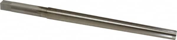 Made in USA - #8 Pin, 0.505" Diam, 0.3971" Small End, 7/16" Diam Straight Shank, 5-3/16" Flute, Taper Pin Reamer - Exact Tooling