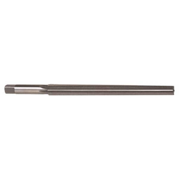Alvord Polk - #10 Pin, 0.7216" Diam, 0.5799" Small End, 9/16" Diam Straight Shank, 6-1/16" Flute, Taper Pin Reamer - Exact Tooling