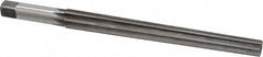 Made in USA - #10 Pin, 0.7216" Diam, 0.5799" Small End, 5/8" Diam Straight Shank, 6-13/16" Flute, Taper Pin Reamer - Exact Tooling