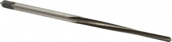 Made in USA - #5/0 Pin, 0.0966" Diam, 0.0719" Small End, 7/64" Diam Straight Shank, 1-3/16" Flute, Taper Pin Reamer - Exact Tooling