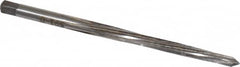 Made in USA - #0 Pin, 0.1638" Diam, 0.1287" Small End, 11/64" Diam Straight Shank, 1-11/16" Flute, Taper Pin Reamer - Exact Tooling