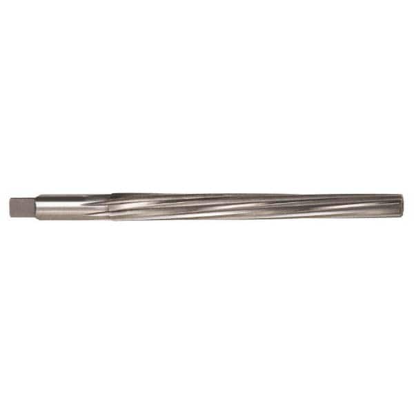 Alvord Polk - 10mm Pin, 0.528" Diam, 0.3898" Small End, 7/16" Diam Straight Shank, 6.417" Flute, Taper Pin Reamer - Exact Tooling