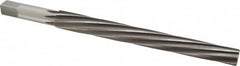 Made in USA - #11 Pin, 0.878" Diam, 0.706" Small End, 3/4" Diam Straight Shank, 8-1/4" Flute, Taper Pin Reamer - Exact Tooling