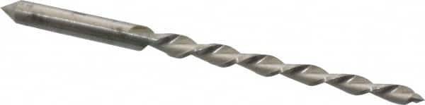 Made in USA - #3/0 Pin, 0.1302" Diam, 0.1029" Small End, 9/64" Diam Straight Shank, 1-5/16" Flute, Taper Pin Reamer - Exact Tooling