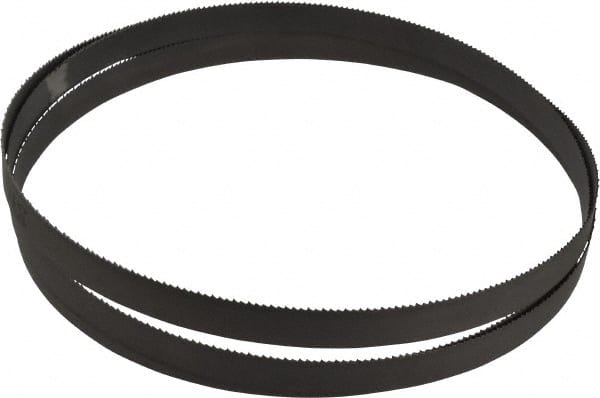 Starrett - 14 TPI, 5' 4-1/2" Long x 1/2" Wide x 0.02" Thick, Welded Band Saw Blade - Bi-Metal, Toothed Edge, Raker Tooth Set, Contour Cutting - Exact Tooling