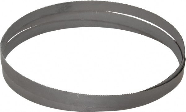 Starrett - 14 to 18 TPI, 5' 4-1/2" Long x 1/2" Wide x 0.025" Thick, Welded Band Saw Blade - Bi-Metal, Toothed Edge, Raker Tooth Set, Contour Cutting - Exact Tooling