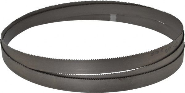 Starrett - 10 to 14 TPI, 7' 9" Long x 3/4" Wide x 0.035" Thick, Welded Band Saw Blade - Bi-Metal, Toothed Edge, Raker Tooth Set, Contour Cutting - Exact Tooling