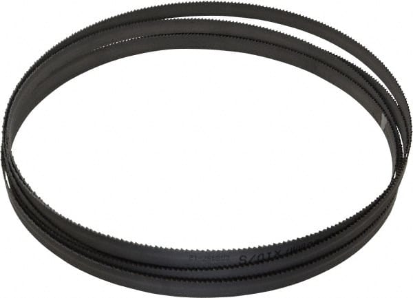 Starrett - 10 TPI, 12' 6" Long x 1/2" Wide x 0.035" Thick, Welded Band Saw Blade - Bi-Metal, Toothed Edge, Raker Tooth Set, Contour Cutting - Exact Tooling