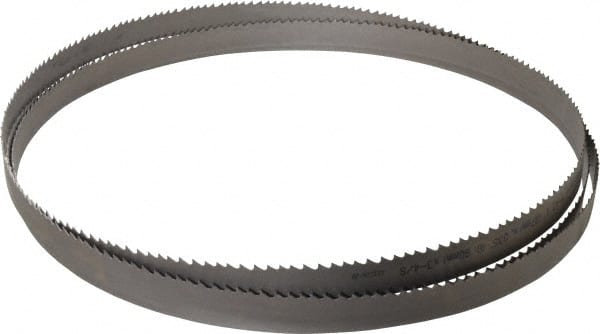 Starrett - 3 to 4 TPI, 13' 3" Long x 1" Wide x 0.035" Thick, Welded Band Saw Blade - Bi-Metal, Toothed Edge, Raker Tooth Set, Contour Cutting - Exact Tooling