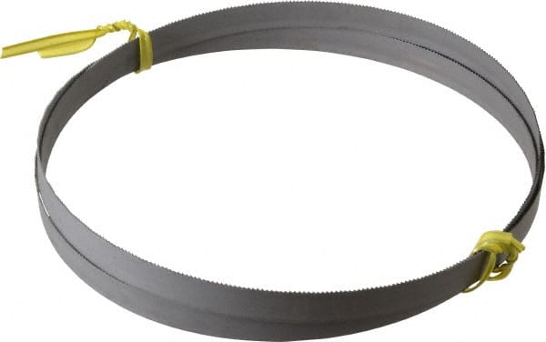Starrett - 18 TPI, 5' 4-1/2" Long x 1/2" Wide x 0.02" Thick, Welded Band Saw Blade - Bi-Metal, Toothed Edge, Wavy Tooth Set, Contour Cutting - Exact Tooling
