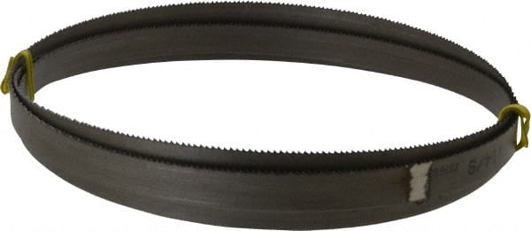 Starrett - 14 TPI, 5' 5" Long x 1/2" Wide x 0.035" Thick, Welded Band Saw Blade - Bi-Metal, Toothed Edge, Raker Tooth Set, Contour Cutting - Exact Tooling