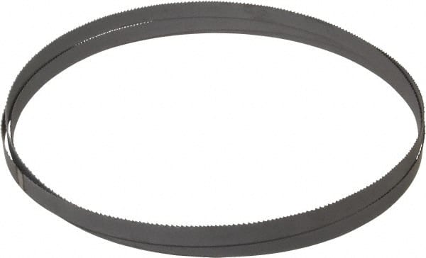 Starrett - 10 to 14 TPI, 7' 5" Long x 1/2" Wide x 0.025" Thick, Welded Band Saw Blade - Bi-Metal, Toothed Edge, Raker Tooth Set, Contour Cutting - Exact Tooling