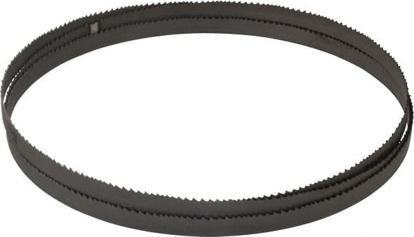 Starrett - 6 to 10 TPI, 7' 5" Long x 1/2" Wide x 0.035" Thick, Welded Band Saw Blade - Bi-Metal, Toothed Edge, Raker Tooth Set, Contour Cutting - Exact Tooling