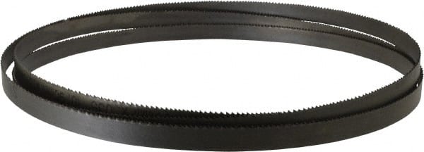 Starrett - 10 to 14 TPI, 7' 6" Long x 1/2" Wide x 0.035" Thick, Welded Band Saw Blade - Bi-Metal, Toothed Edge, Raker Tooth Set, Contour Cutting - Exact Tooling