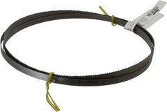 Starrett - 8 to 12 TPI, 8' 2" Long x 1/2" Wide x 0.025" Thick, Welded Band Saw Blade - Bi-Metal, Toothed Edge, Raker Tooth Set, Contour Cutting - Exact Tooling