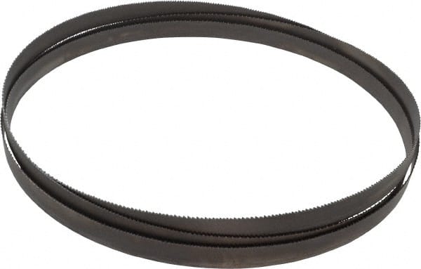 Starrett - 10 to 14 TPI, 9' 7-1/2" Long x 3/4" Wide x 0.035" Thick, Welded Band Saw Blade - Bi-Metal, Toothed Edge, Raker Tooth Set, Contour Cutting - Exact Tooling