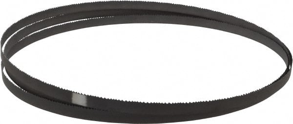 Starrett - 8 to 12 TPI, 9' 9" Long x 1/2" Wide x 0.025" Thick, Welded Band Saw Blade - Bi-Metal, Toothed Edge, Raker Tooth Set, Contour Cutting - Exact Tooling