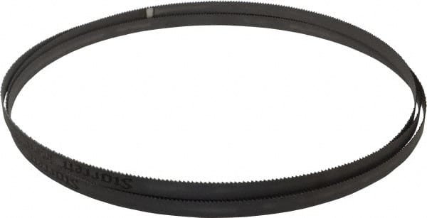Starrett - 10 TPI, 9' 9" Long x 1/2" Wide x 0.035" Thick, Welded Band Saw Blade - Bi-Metal, Toothed Edge, Raker Tooth Set, Contour Cutting - Exact Tooling