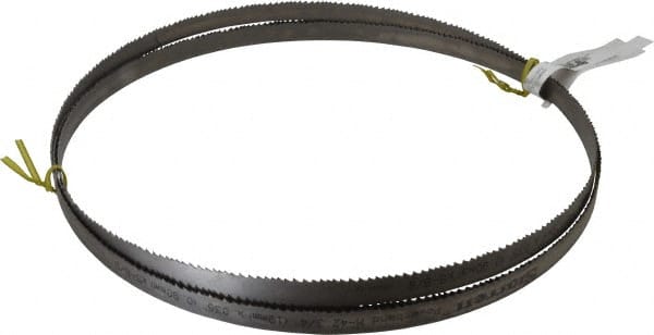 Starrett - 5 to 8 TPI, 11' 5" Long x 3/4" Wide x 0.035" Thick, Welded Band Saw Blade - Bi-Metal, Toothed Edge, Raker Tooth Set, Contour Cutting - Exact Tooling