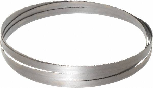 Starrett - 10 to 14 TPI, 12' Long x 1/2" Wide x 0.025" Thick, Welded Band Saw Blade - Bi-Metal, Toothed Edge, Raker Tooth Set, Contour Cutting - Exact Tooling