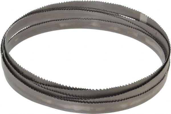 Starrett - 6 to 10 TPI, 12' 1" Long x 3/4" Wide x 0.035" Thick, Welded Band Saw Blade - Bi-Metal, Toothed Edge, Raker Tooth Set, Contour Cutting - Exact Tooling