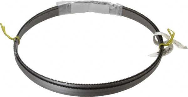 Starrett - 10 TPI, 14' 6" Long x 1/2" Wide x 0.035" Thick, Welded Band Saw Blade - Bi-Metal, Toothed Edge, Raker Tooth Set, Contour Cutting - Exact Tooling