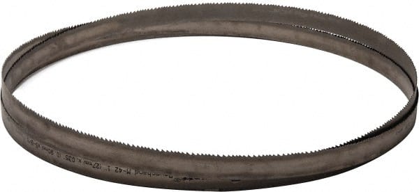 Starrett - 5 to 8 TPI, 15' Long x 1" Wide x 0.035" Thick, Welded Band Saw Blade - Bi-Metal, Toothed Edge, Raker Tooth Set, Contour Cutting - Exact Tooling