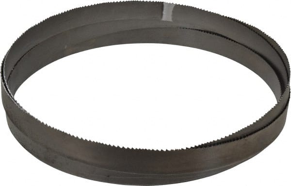 Starrett - 6 to 10 TPI, 15' 6" Long x 1" Wide x 0.035" Thick, Welded Band Saw Blade - Bi-Metal, Toothed Edge, Raker Tooth Set, Contour Cutting - Exact Tooling