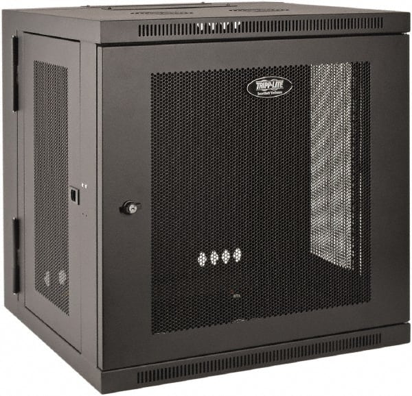 Tripp-Lite - 23.63" Overall Width x 10" Rack Height x 21.63" Overall Depth Data Cable Enclosure - 200 Lb Capacity, Black - Exact Tooling