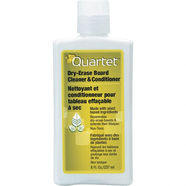 Quartet - 8 oz Bottle White Board & Dry Erase Board Cleaner - For Use with Dry Erase Marker Boards - Exact Tooling