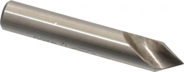 Keo - 1/4" Head Diam, 1/4" Shank Diam, 1 Flute 60° High Speed Steel Countersink - Exact Tooling