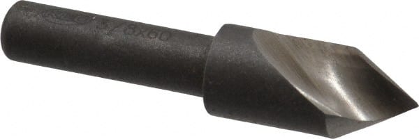 Keo - 3/8" Head Diam, 1/4" Shank Diam, 1 Flute 60° High Speed Steel Countersink - Exact Tooling