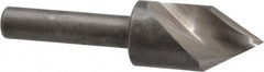 Keo - 1/2" Head Diam, 1/4" Shank Diam, 1 Flute 60° High Speed Steel Countersink - Exact Tooling