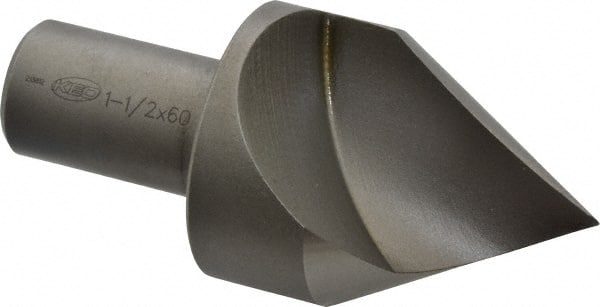 Keo - 1-1/2" Head Diam, 3/4" Shank Diam, 1 Flute 60° High Speed Steel Countersink - Exact Tooling